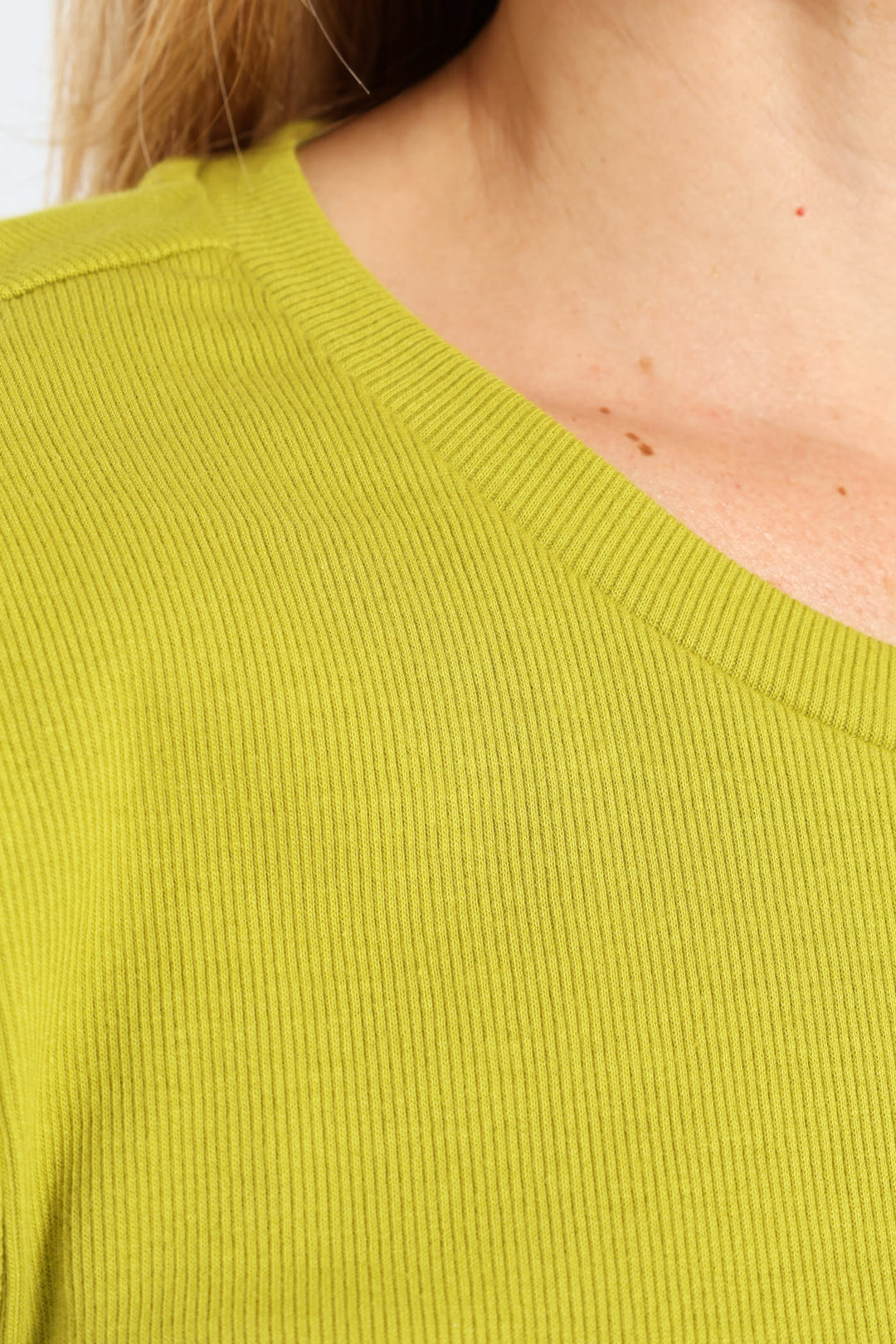 Crew Rib Fitted Tee - Bright Chartreuse