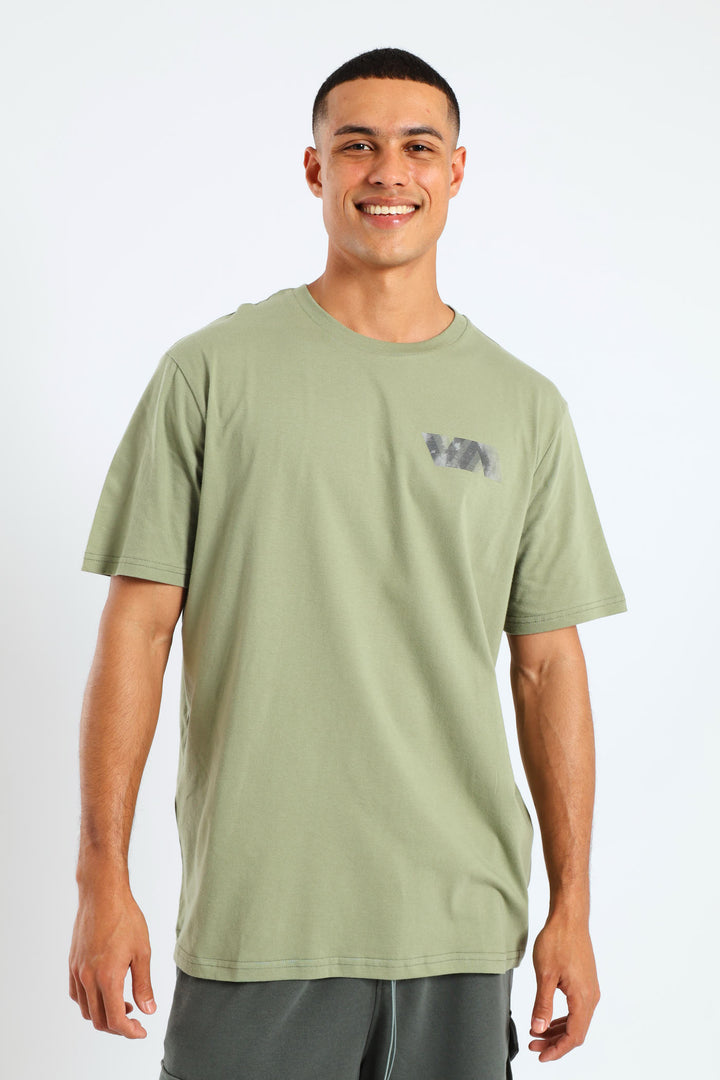 Rvca Blur Va Tee - Olive