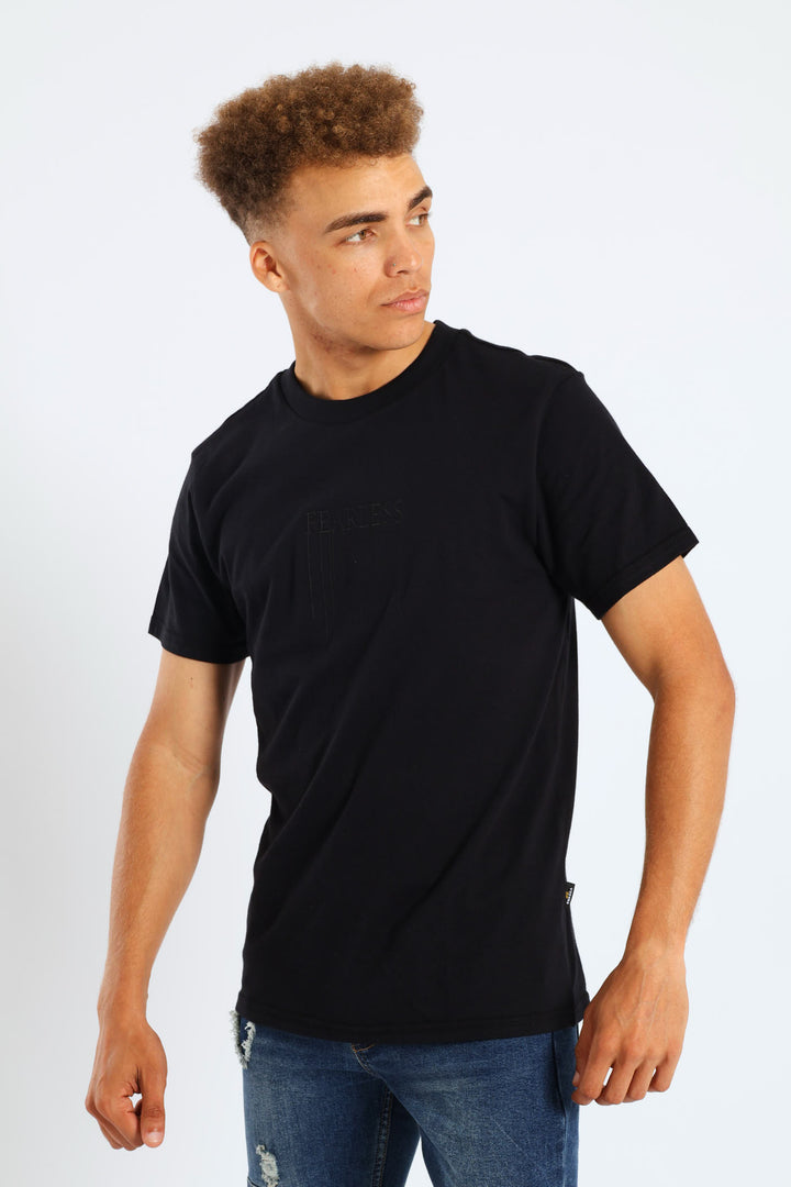 Embroidery Tee - Black