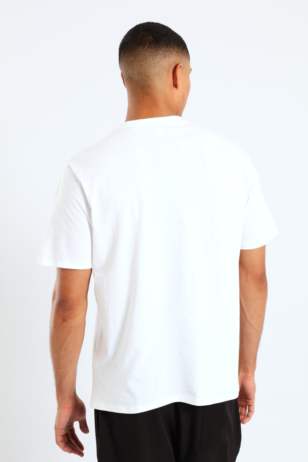 Teddy Printed Basic Tee - White
