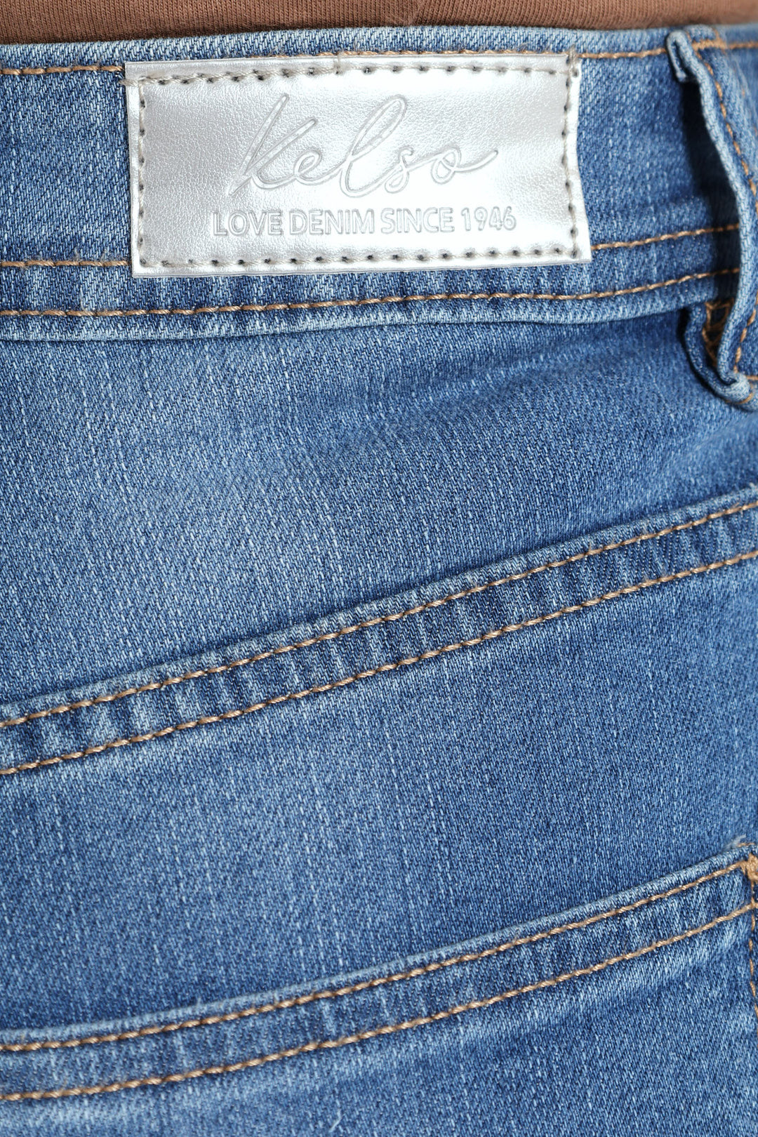 Classic Roll Hem Bermuda Supersoft Denim Short - Light Wash