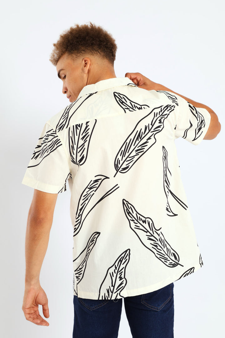 Floral Shirt - Stone