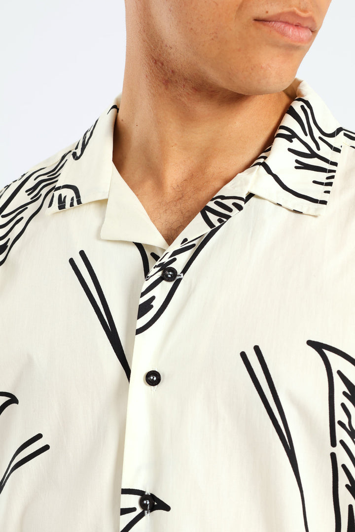 Floral Shirt - Stone