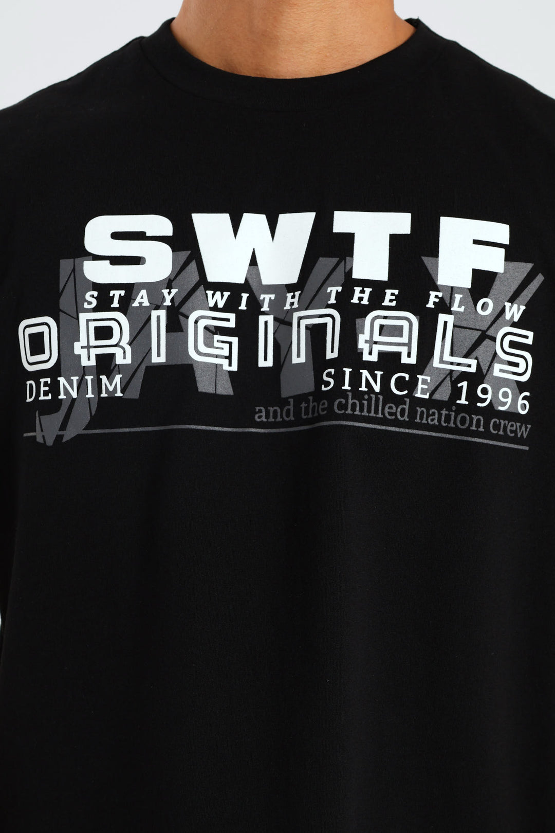 Basic Print Tee - Black