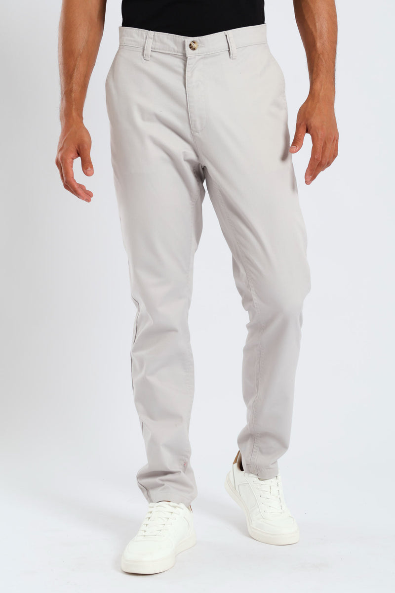 Basic Chino Trouser - Stone