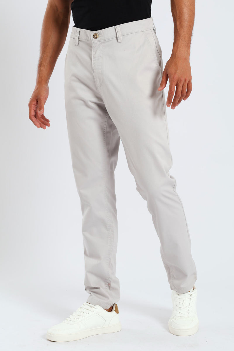 Basic Chino Trouser - Stone