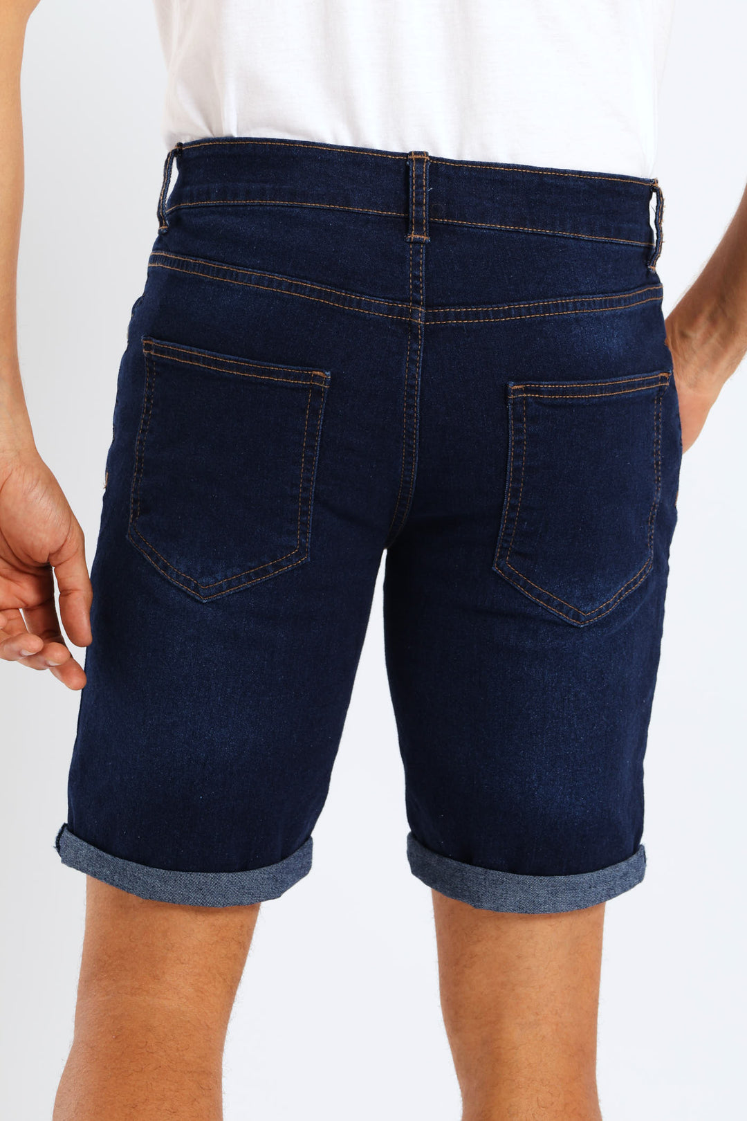 Basic Denim Shorts - Mid Wash