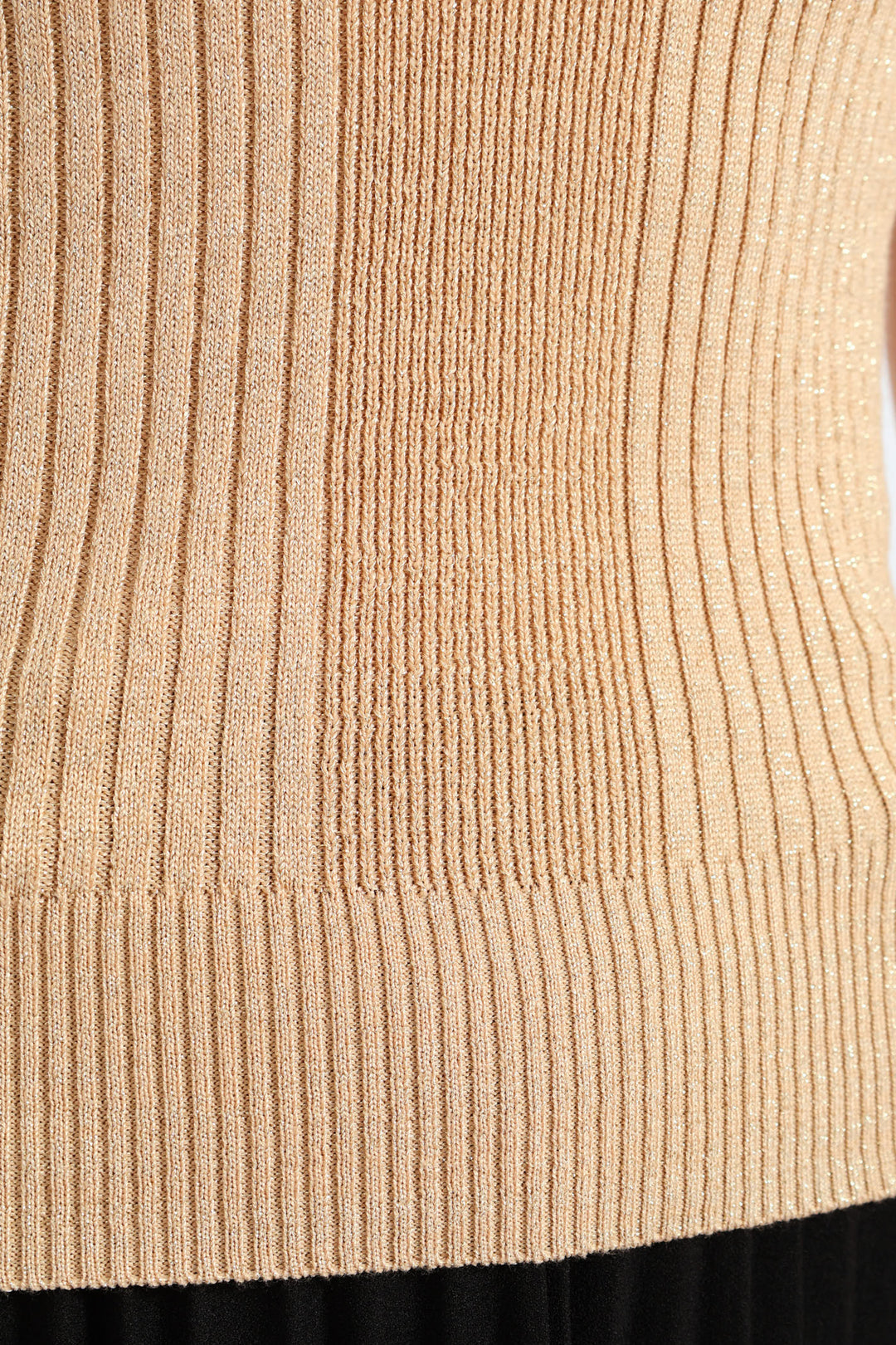 Strappy Metallic Tank Top - Gold