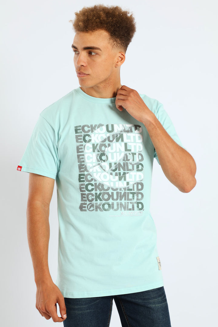 Script Layers Tee - Mint