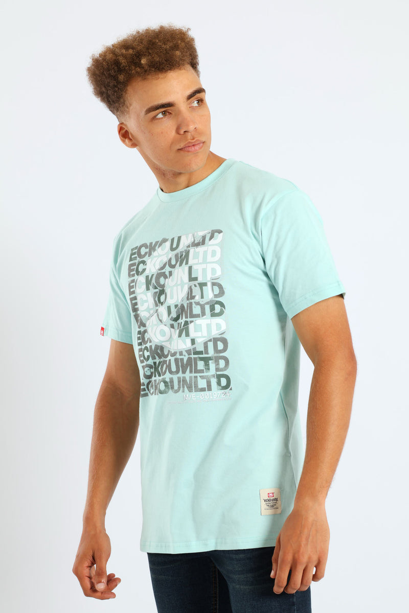 Script Layers Tee - Mint