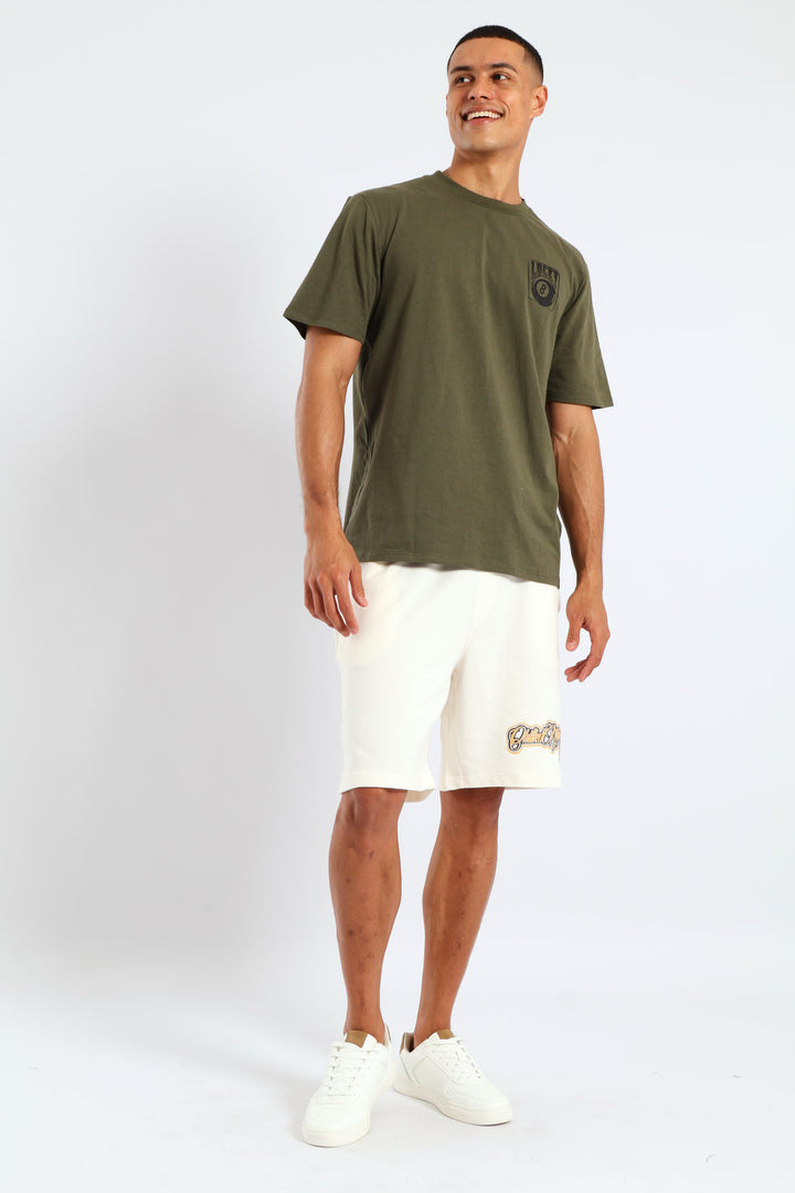 Basic Lucky Printed Tee - Fatigue