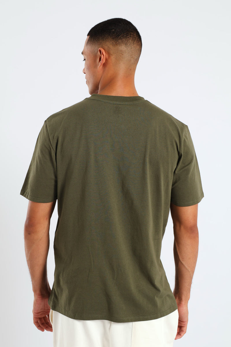 Basic Lucky Printed Tee - Fatigue