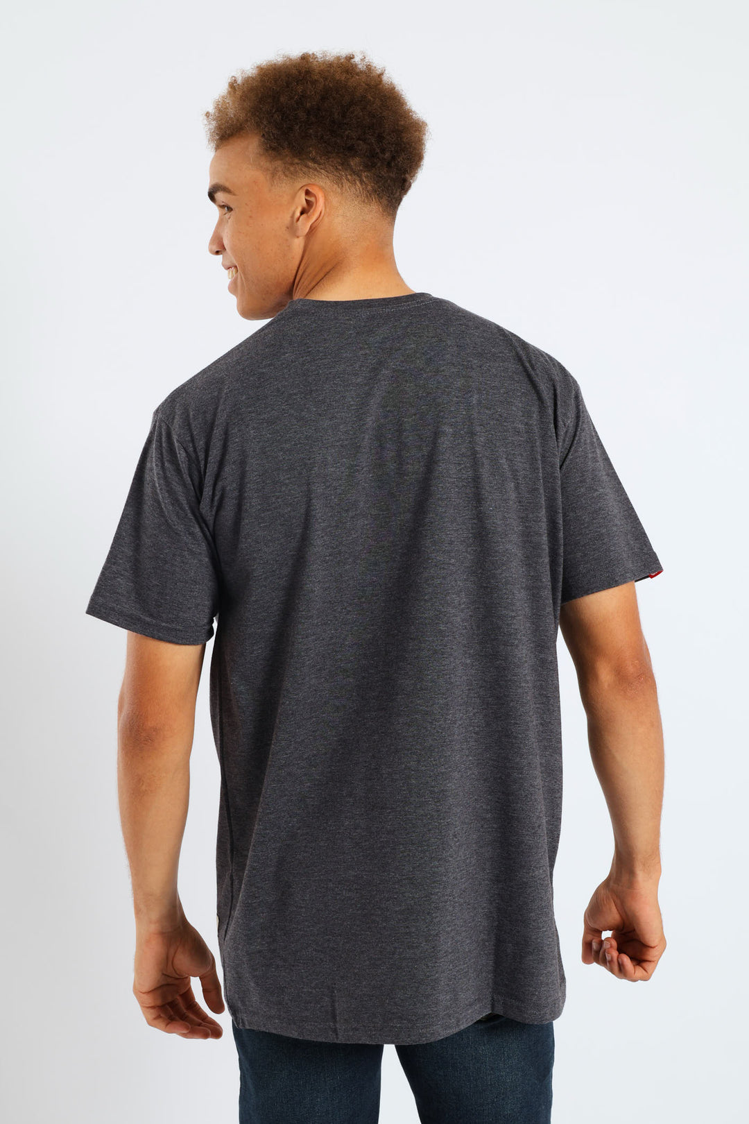 Rhino Shadow Print Tee - Charcoal