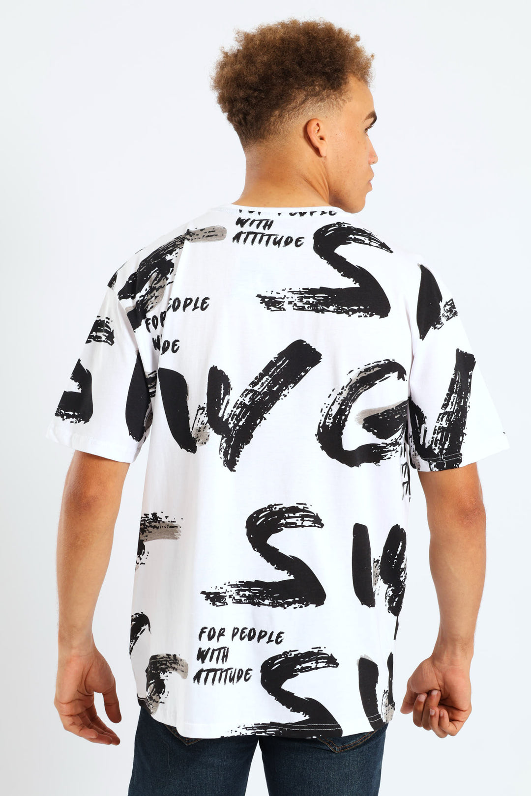 Rotary Embossed Tee - White