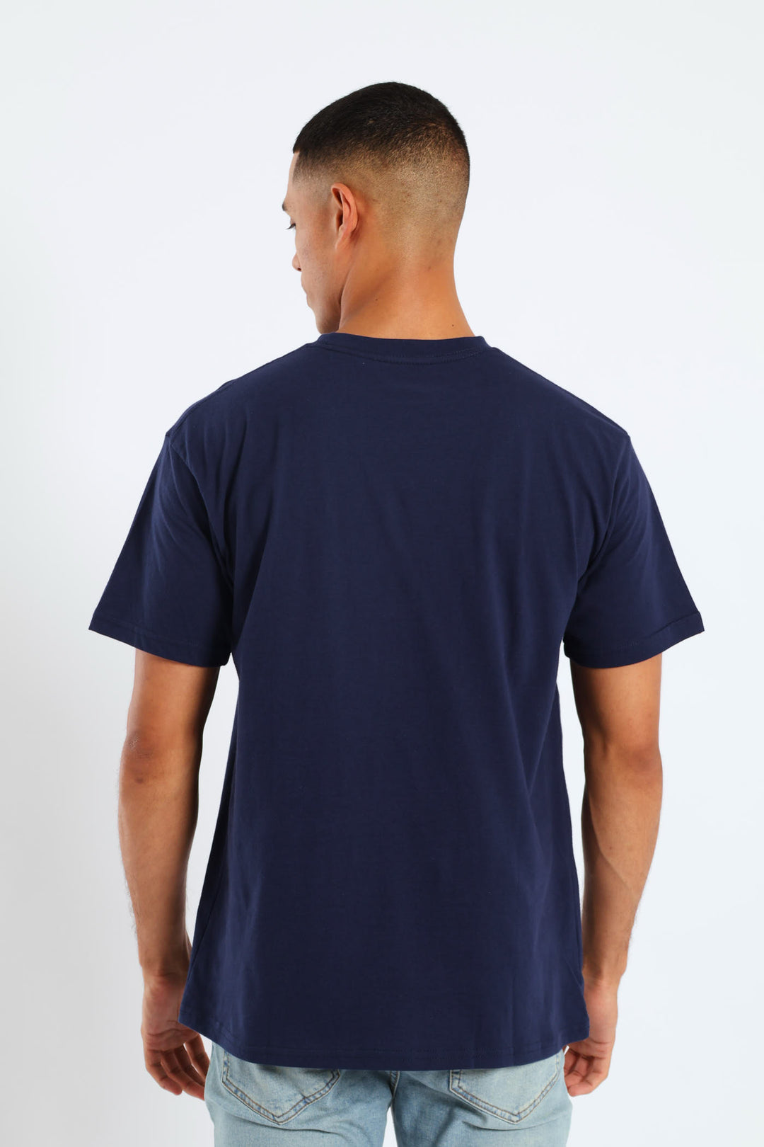 Script Layers Tee - Navy