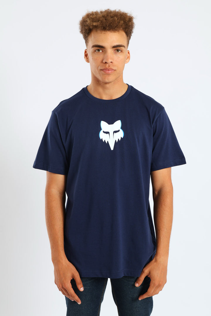 Fox Image Head Tee - Navy