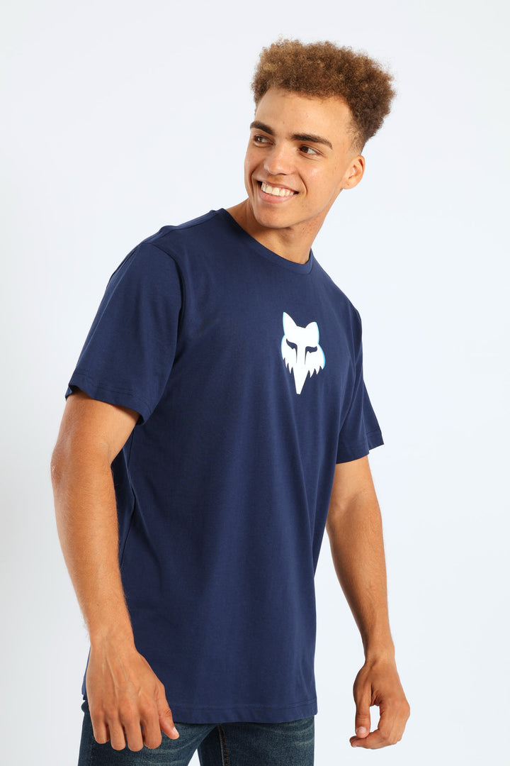 Fox Image Head Tee - Navy