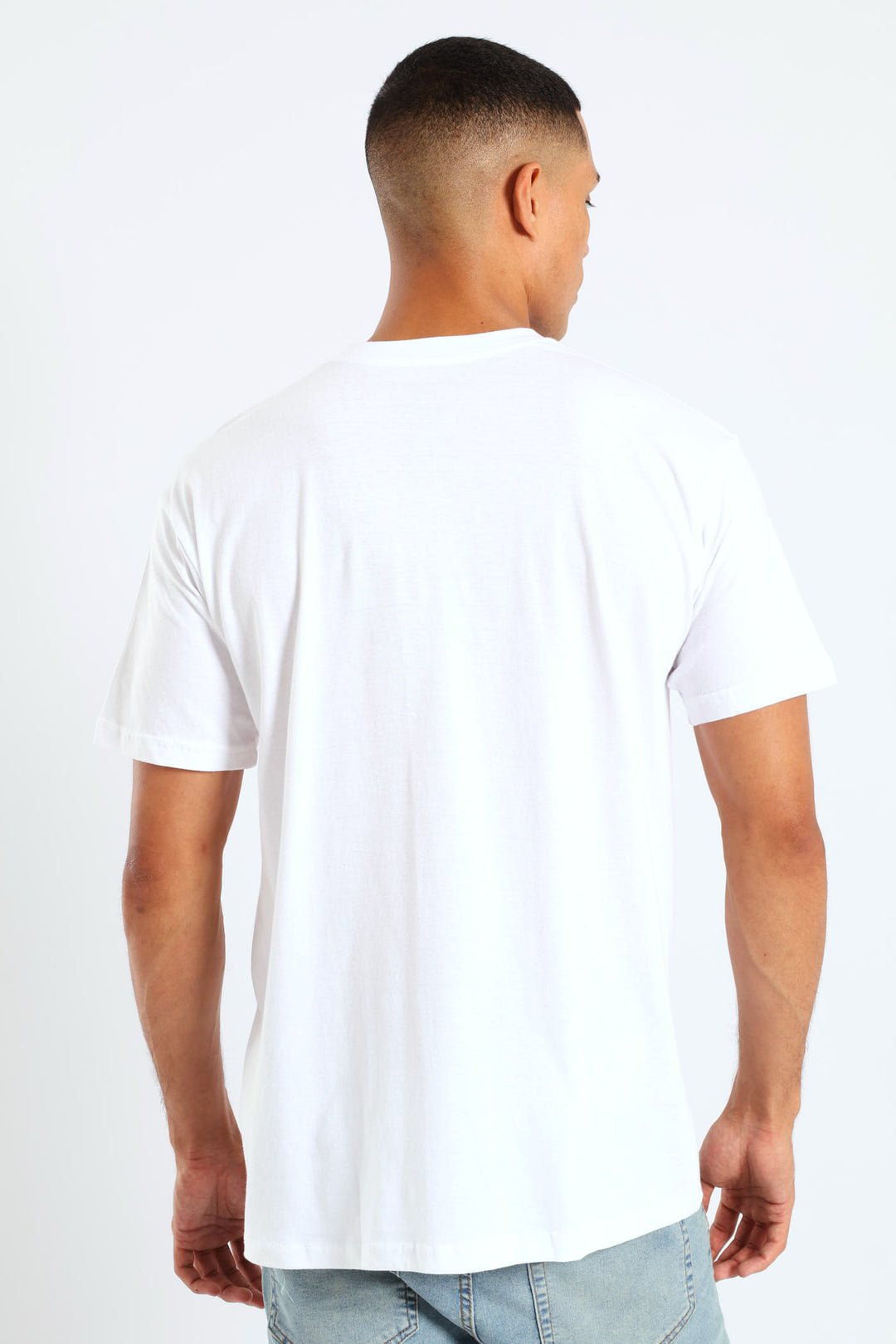 Rhino Chest Script Tee - White