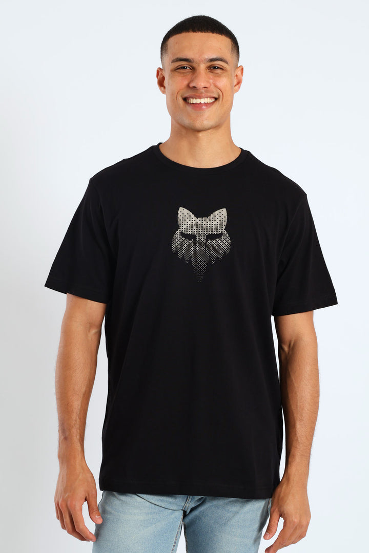 Fox Blur Tee - Black