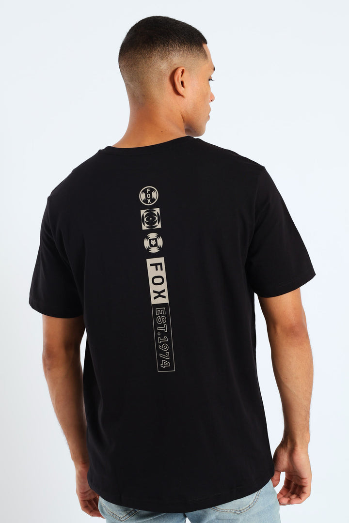 Fox Blur Tee - Black