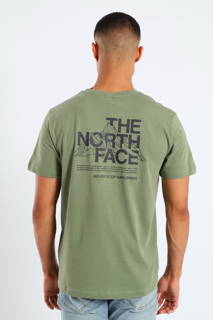 Mountain Sketch Tee - Olive