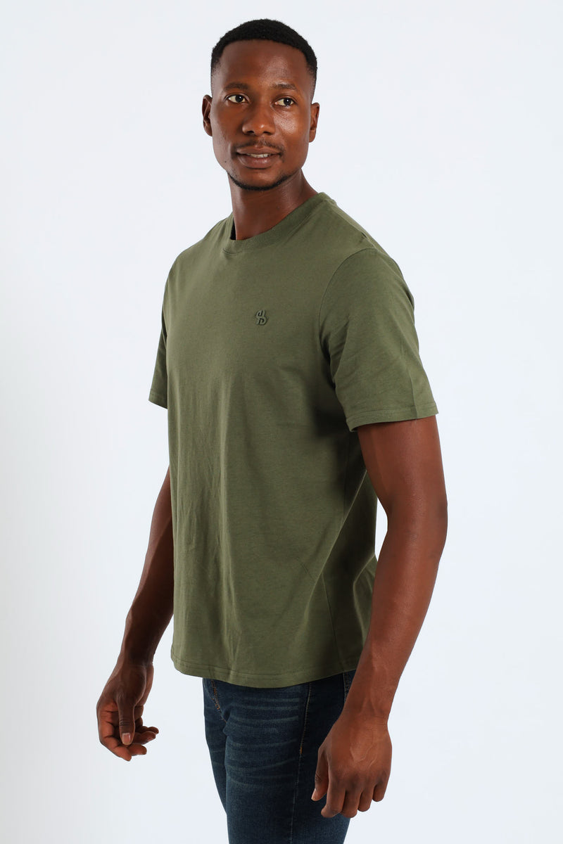 Basic Crew Neck Tee - Olive