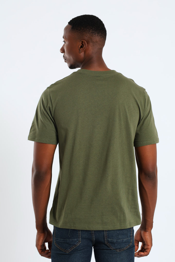Basic Crew Neck Tee - Olive