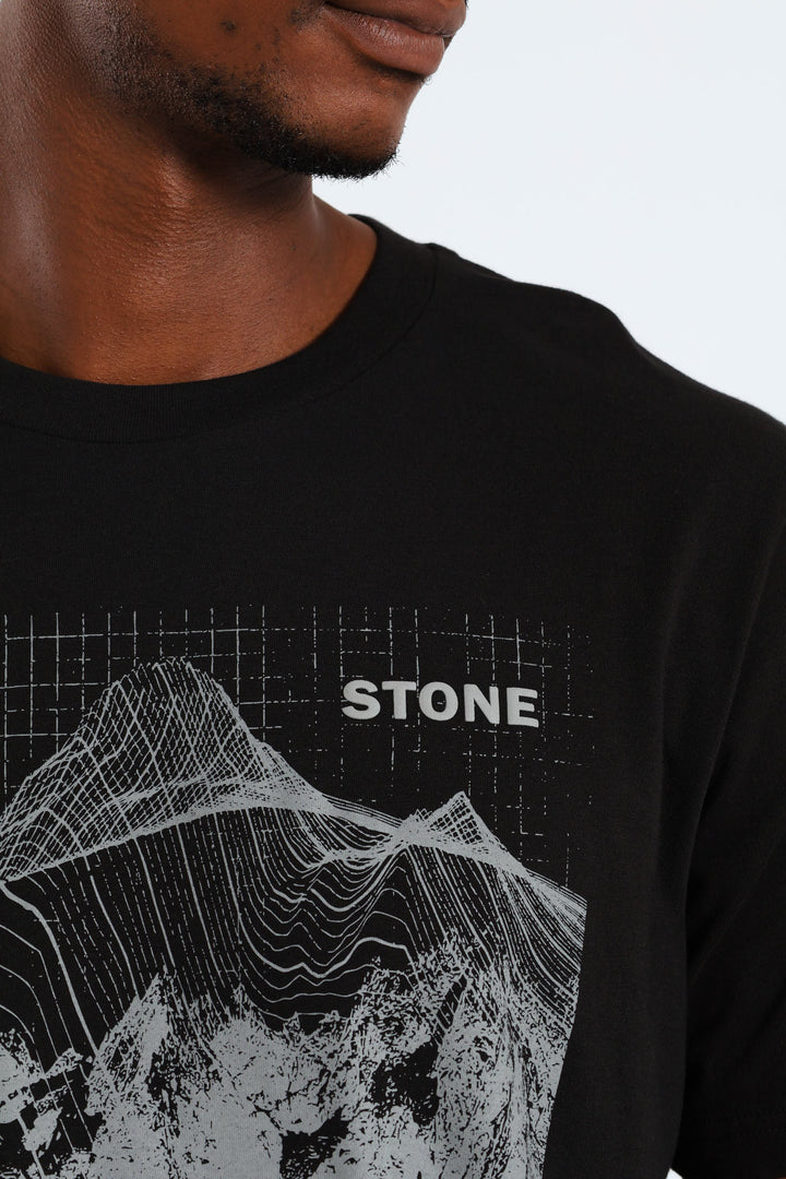 Mount Topographic Tee - Black
