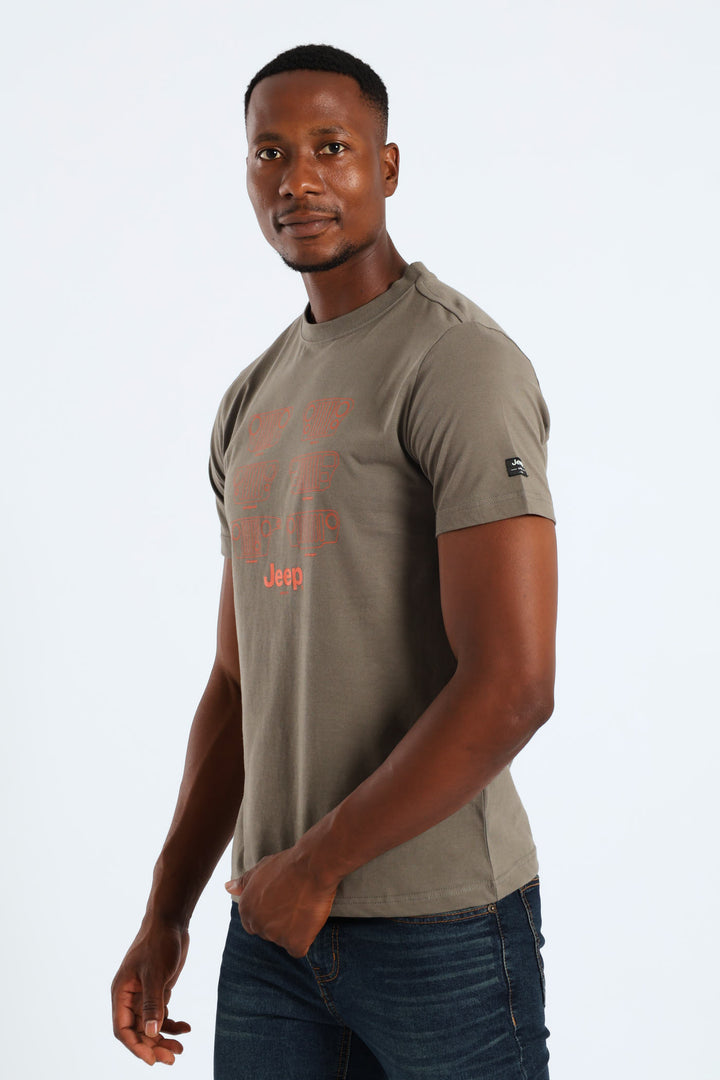 Fashion Trofee Graphic Tee - Olive