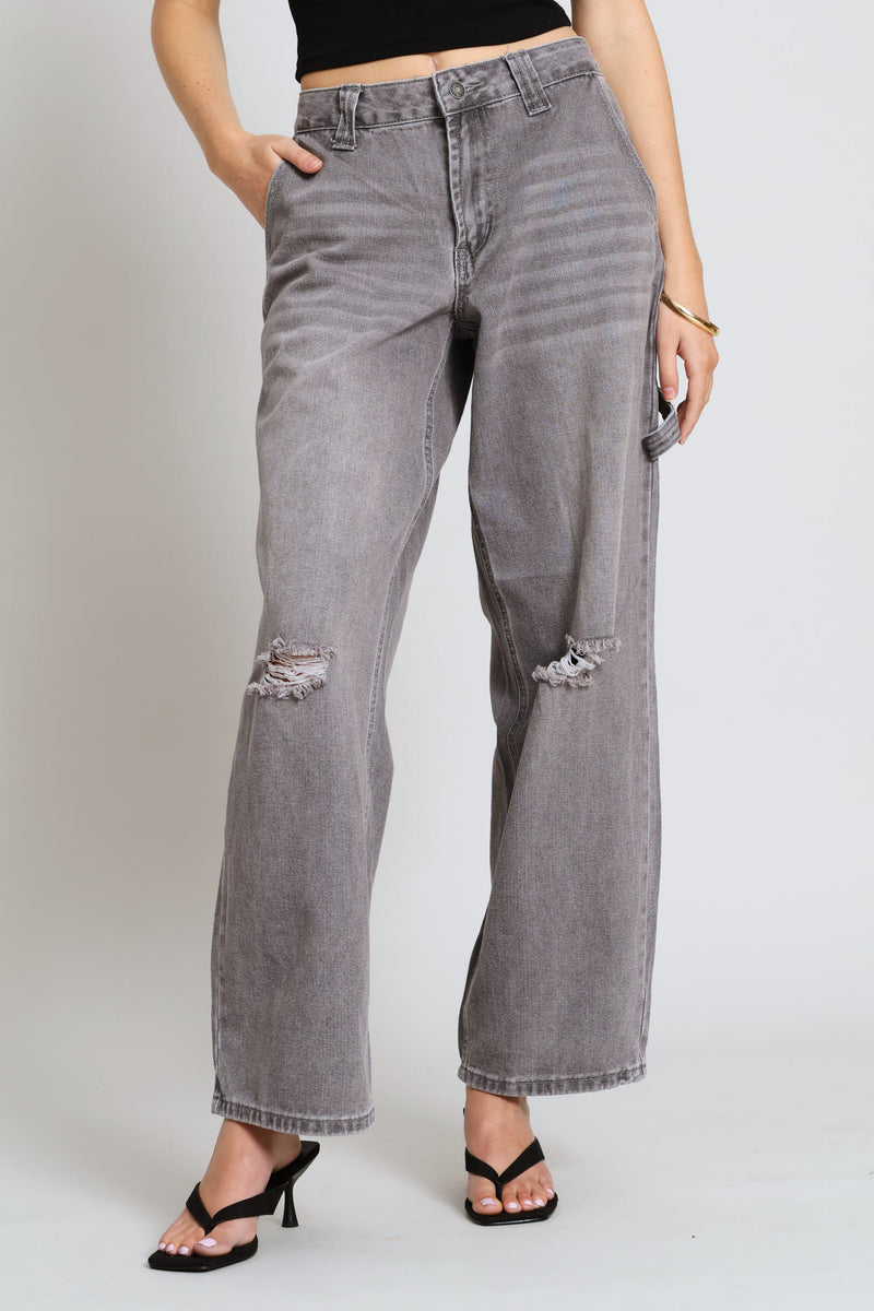 Baggy Carpenter Denim - Salty Grey
