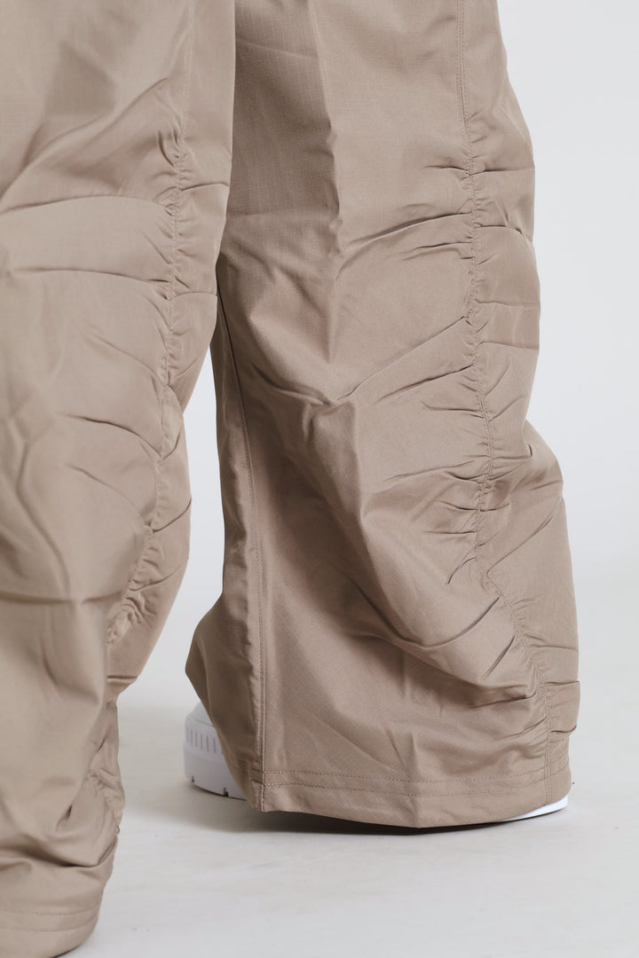 Wardrobe Parachute Woven Pants - Stone