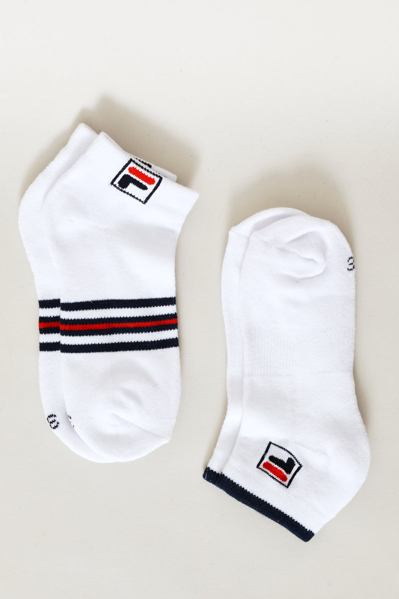 2 Pack Elena Ankle Sock - White