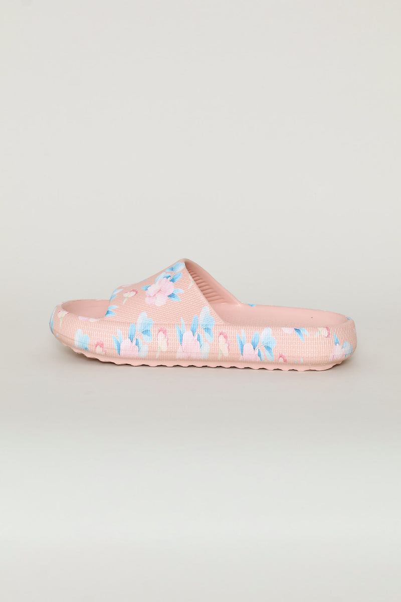 Printed Eva Mule Sandal - Blush