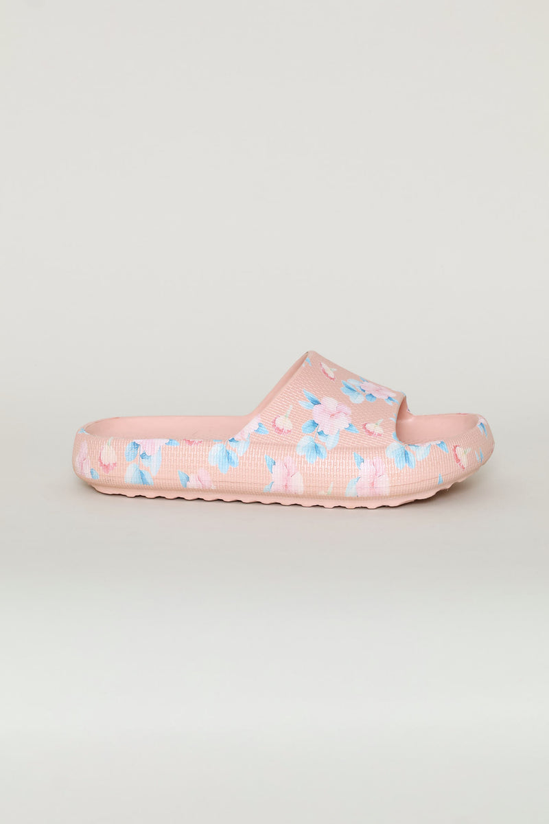 Printed Eva Mule Sandal - Blush