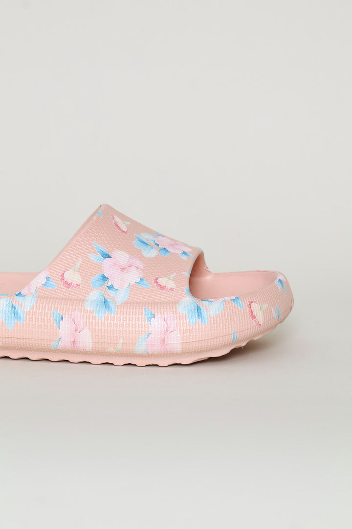 Printed Eva Mule Sandal - Blush