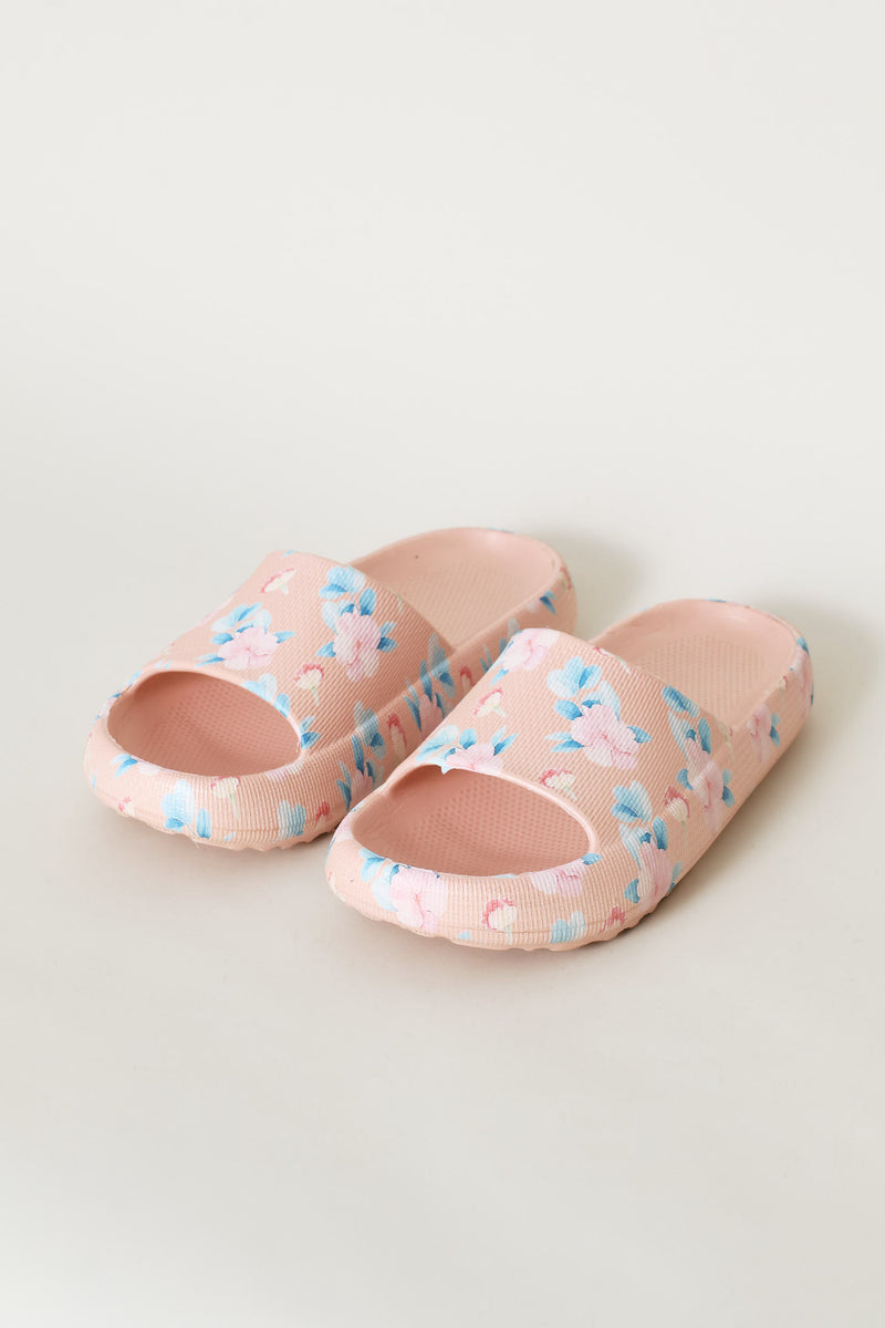 Printed Eva Mule Sandal - Blush