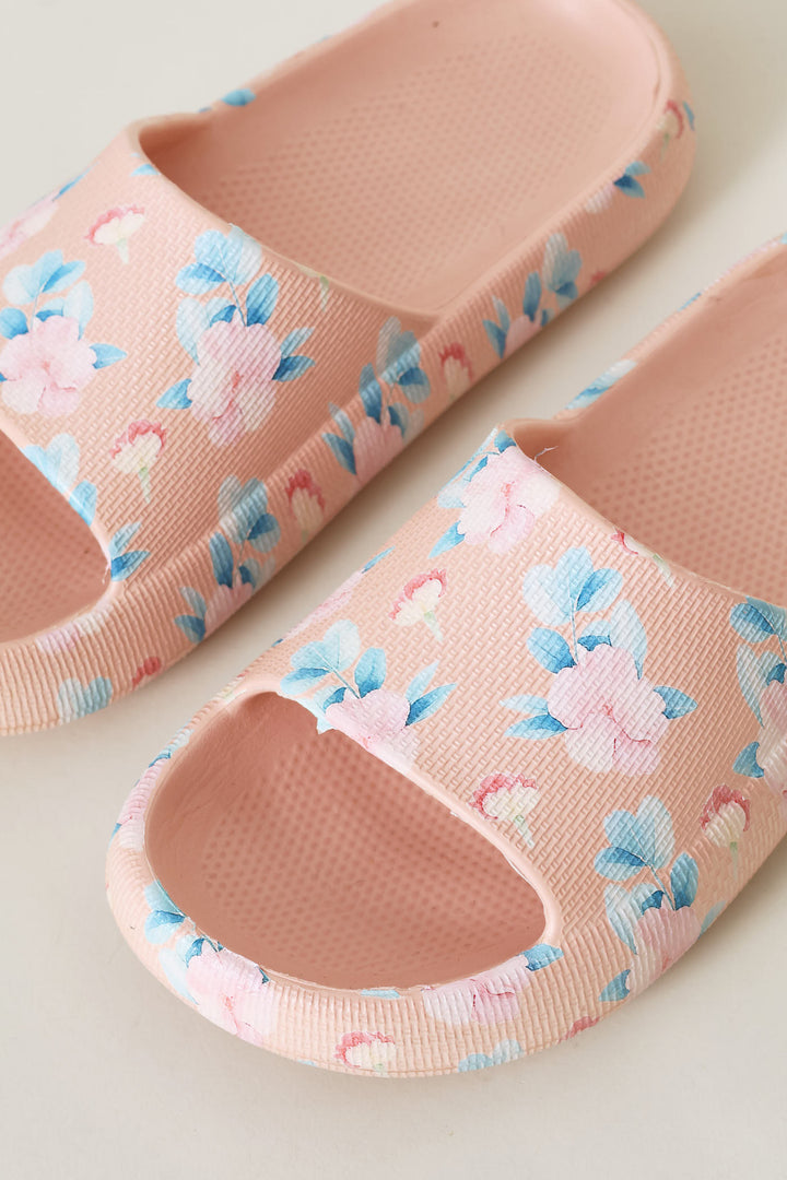 Printed Eva Mule Sandal - Blush