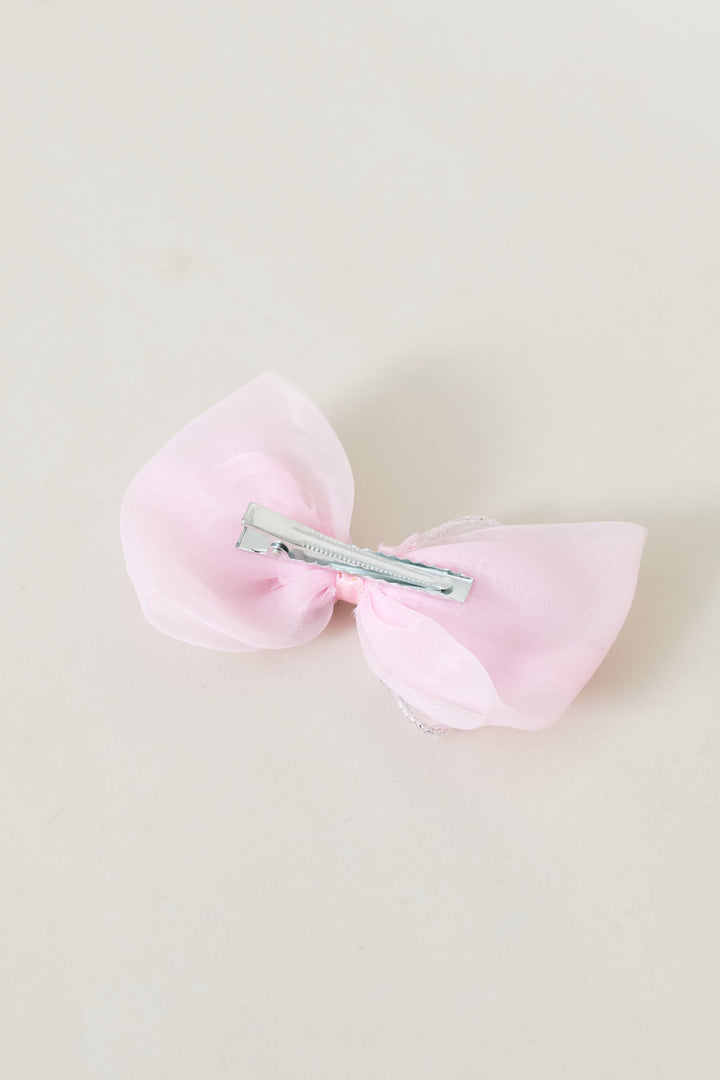 Pre-Girls 2 Pack Tulle Glitter Clip - Pink