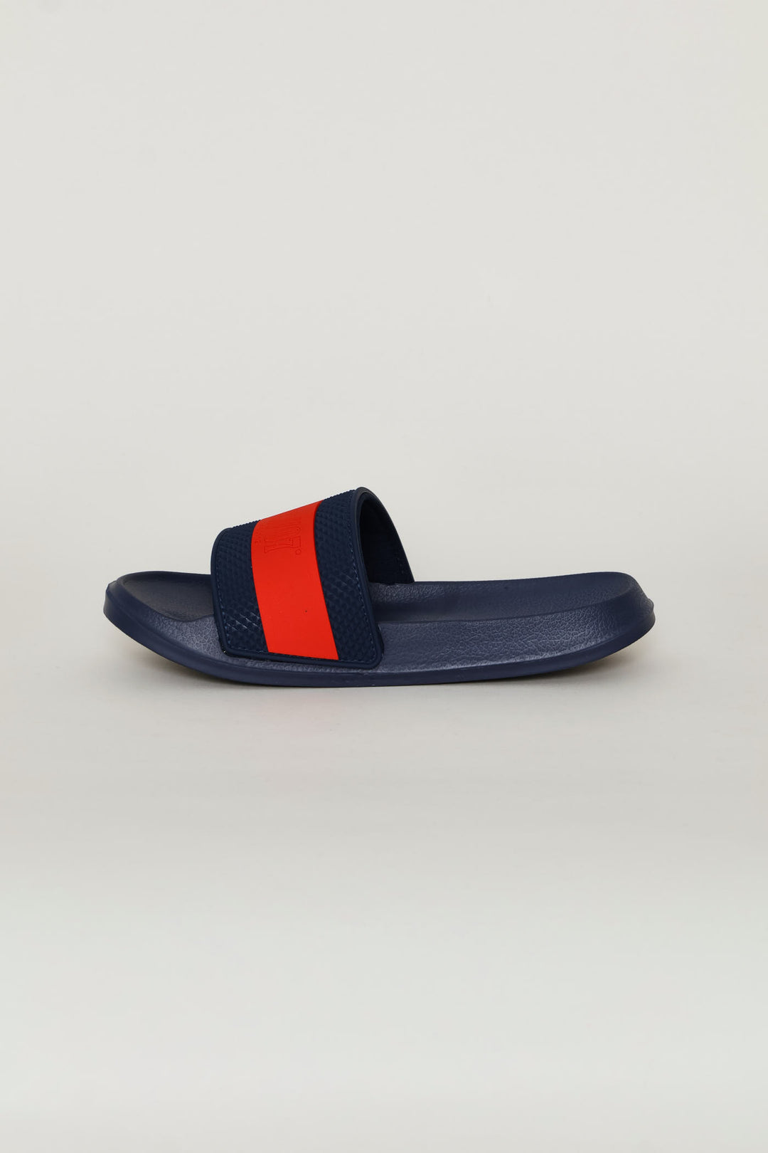 Boys Stripe Pool Slide - Navy/Red