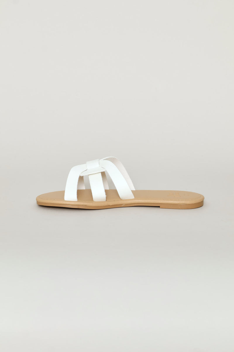 Girls Mule Sandal - White