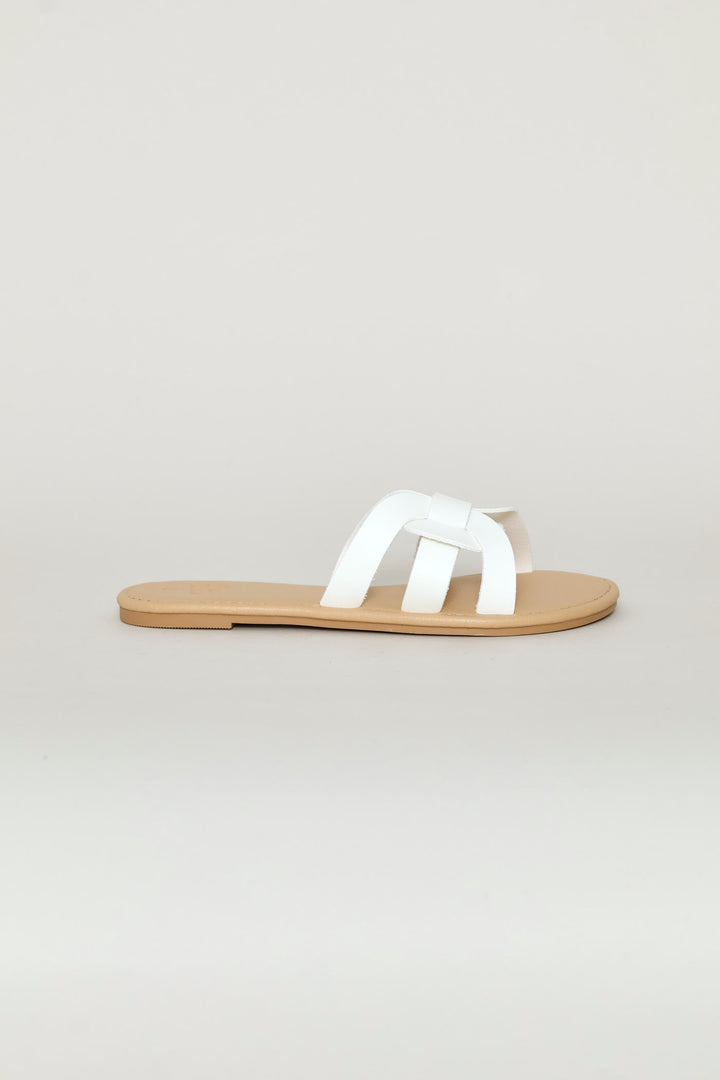 Girls Mule Sandal - White