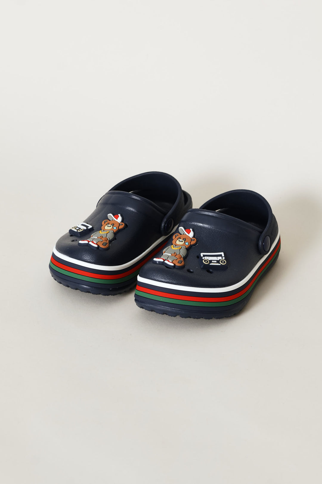 Pre-Boys College Bear Clog - Navy