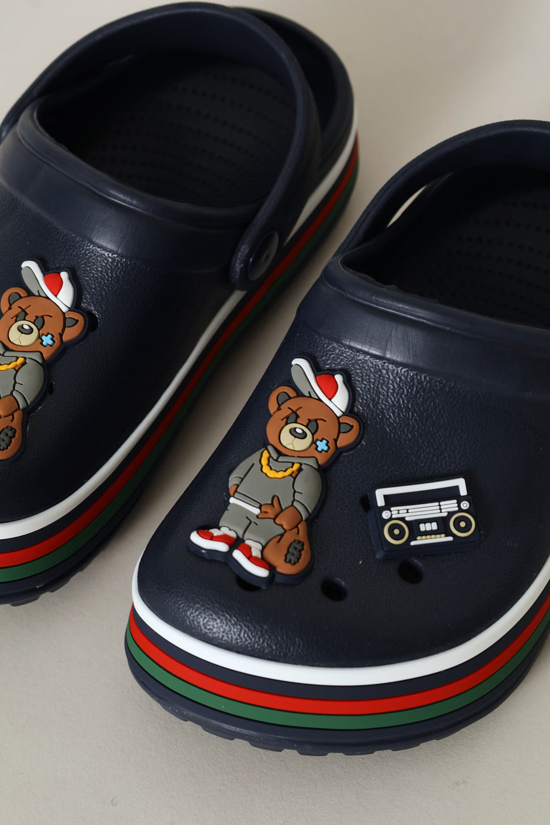 Pre-Boys College Bear Clog - Navy