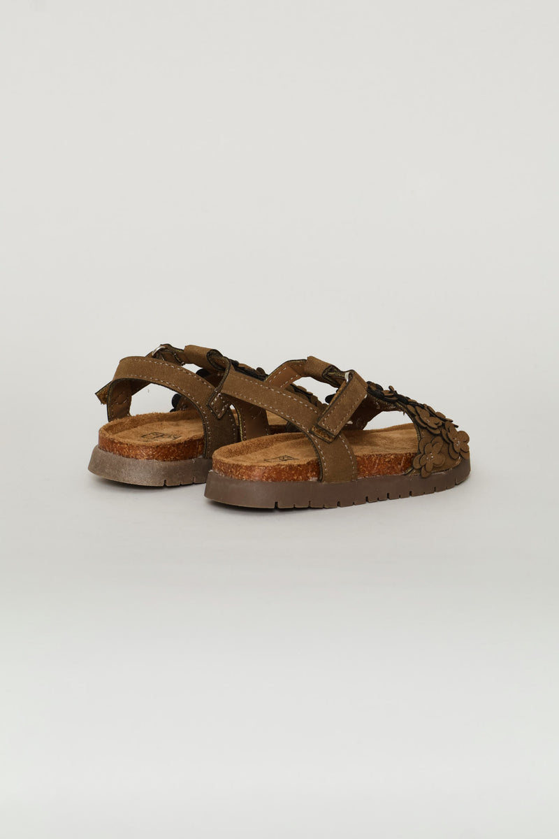 Pre-Girls T-Bar Health Sandal - Brown