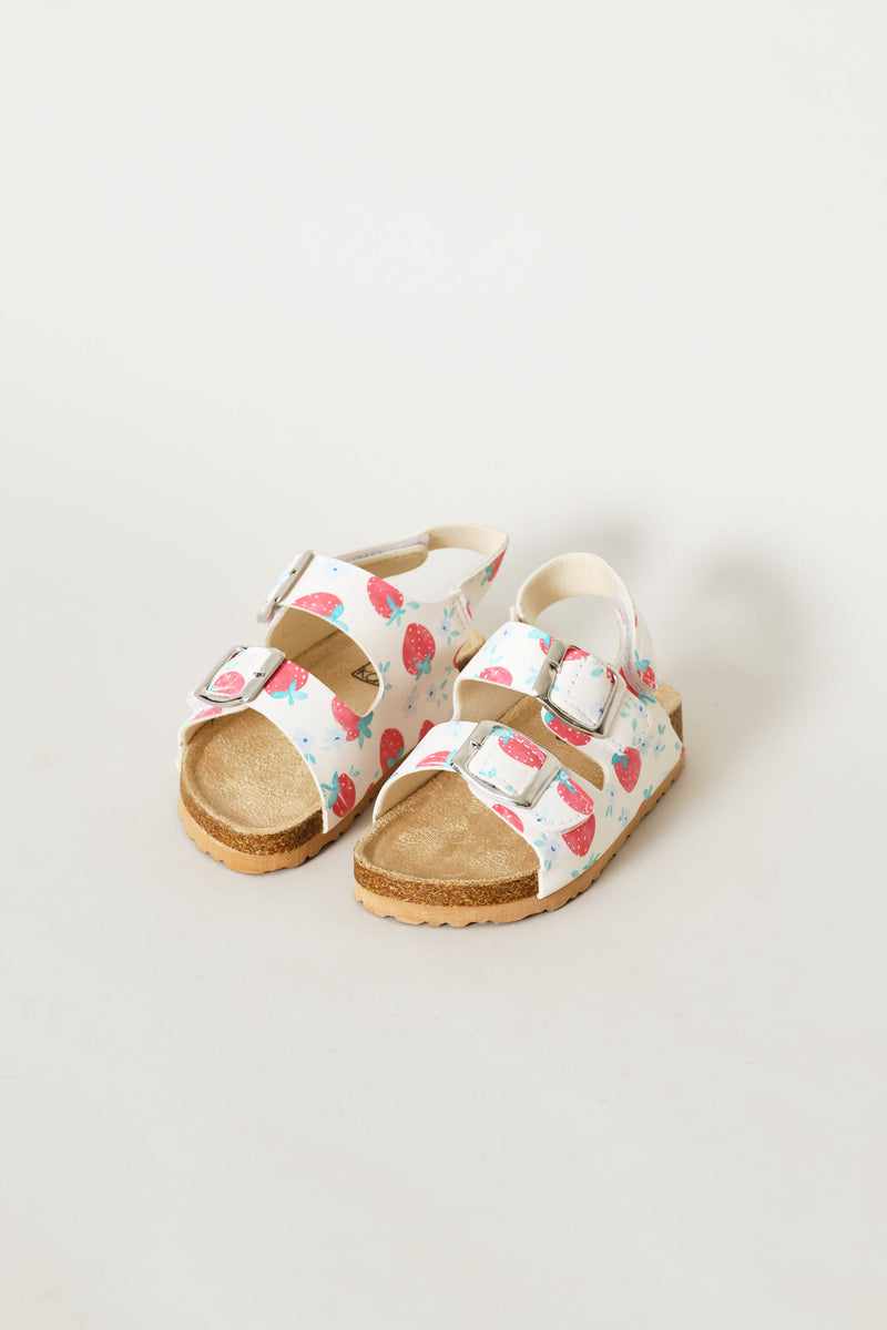 Pre-Girls Strawberry Health Sandal - Cream