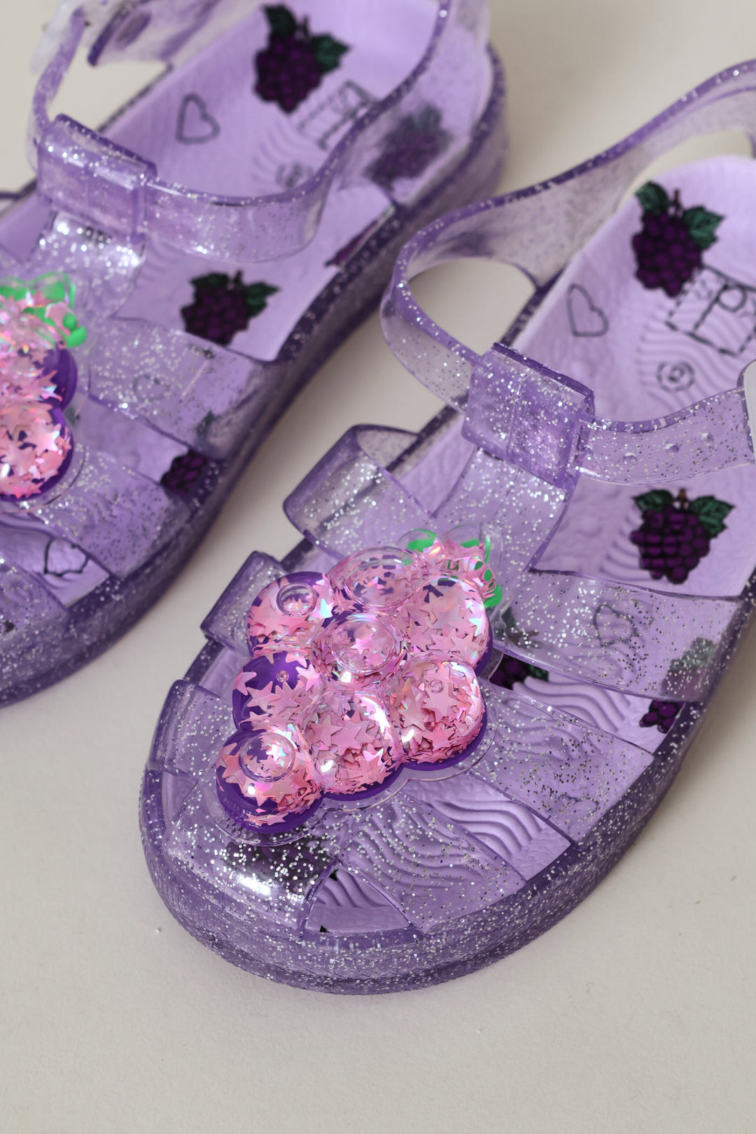 Pre-Girls Closed Toe Jelly Sandal - Lilac