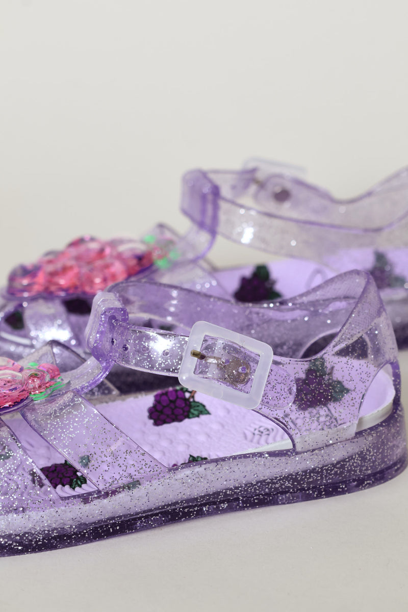 Pre-Girls Closed Toe Jelly Sandal - Lilac