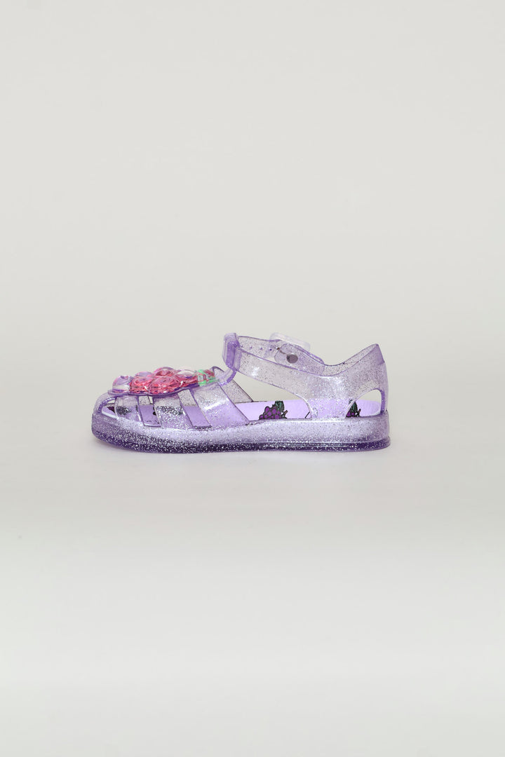 Pre-Girls Closed Toe Jelly Sandal - Lilac