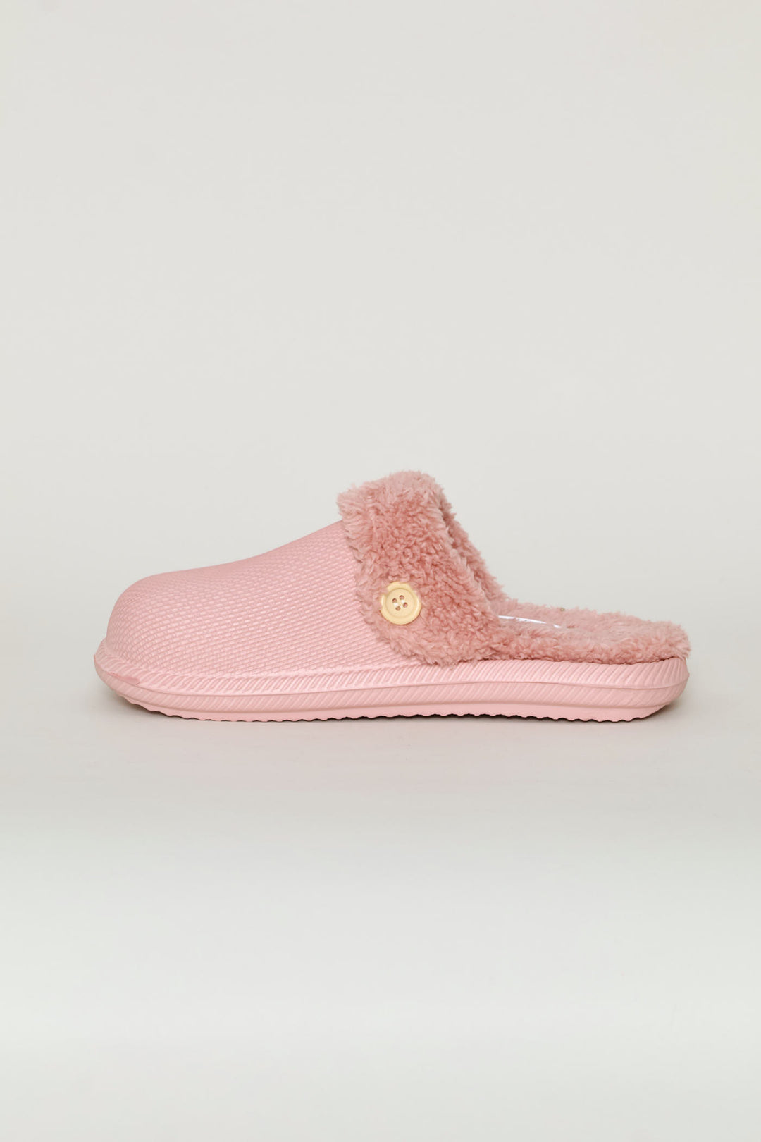 Plain Lined Closed Toe Eva Slipper - Blush