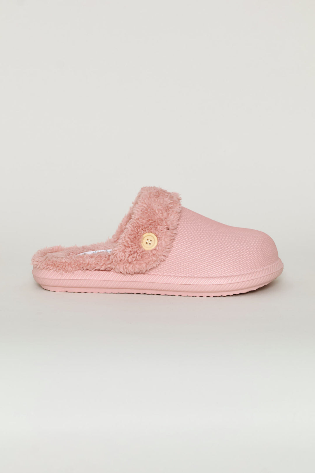 Plain Lined Closed Toe Eva Slipper - Blush